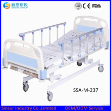 Hospital Furniture Manual Three Shake/Crank Adjustable Medical Beds